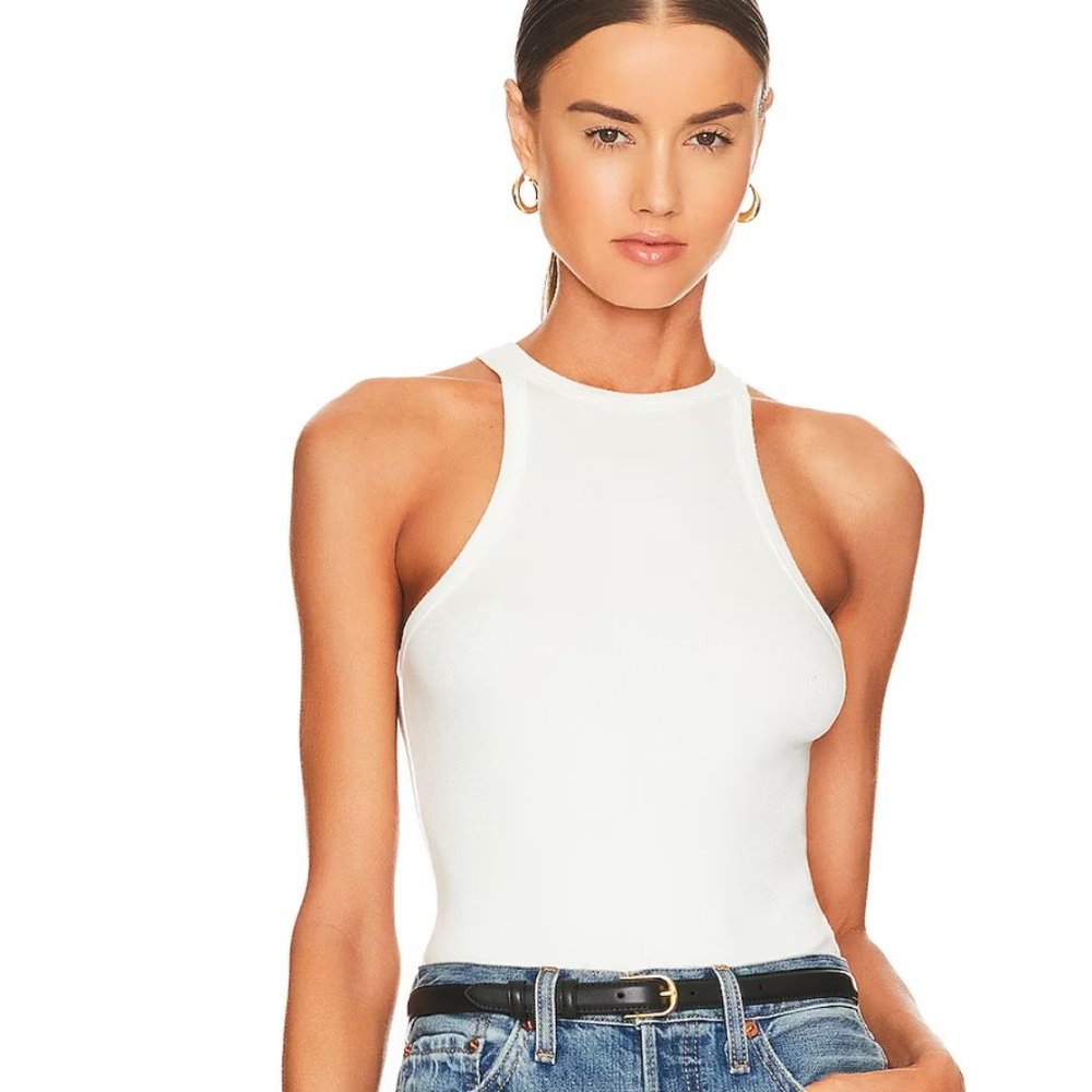 NWOT AGOLDE White Rianne Bodysuit